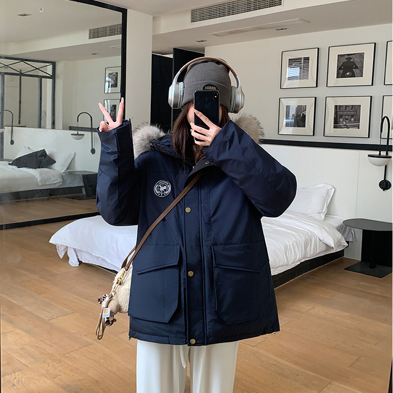 棉服女短款2025年新款冬季加厚保暖棉衣外套时尚百搭防寒棉袄女装|undefined