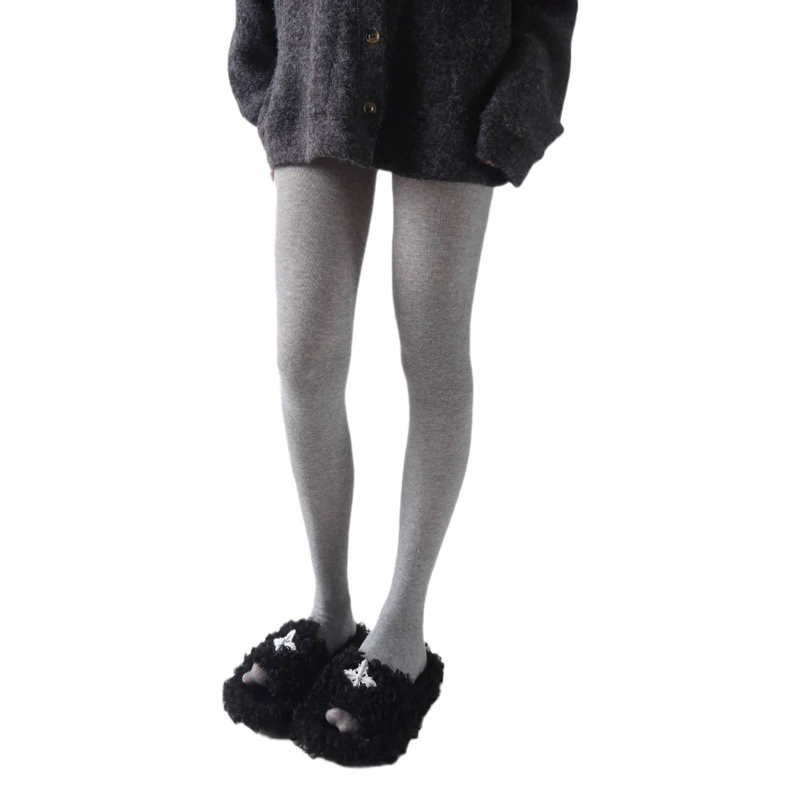 Леггинсы Женская Осенняя верхняя одежда теплые серые колготки на флисовой подкладке из чесаного хлопка узкие брюки в Вертикальную Полоску легкие артефакт