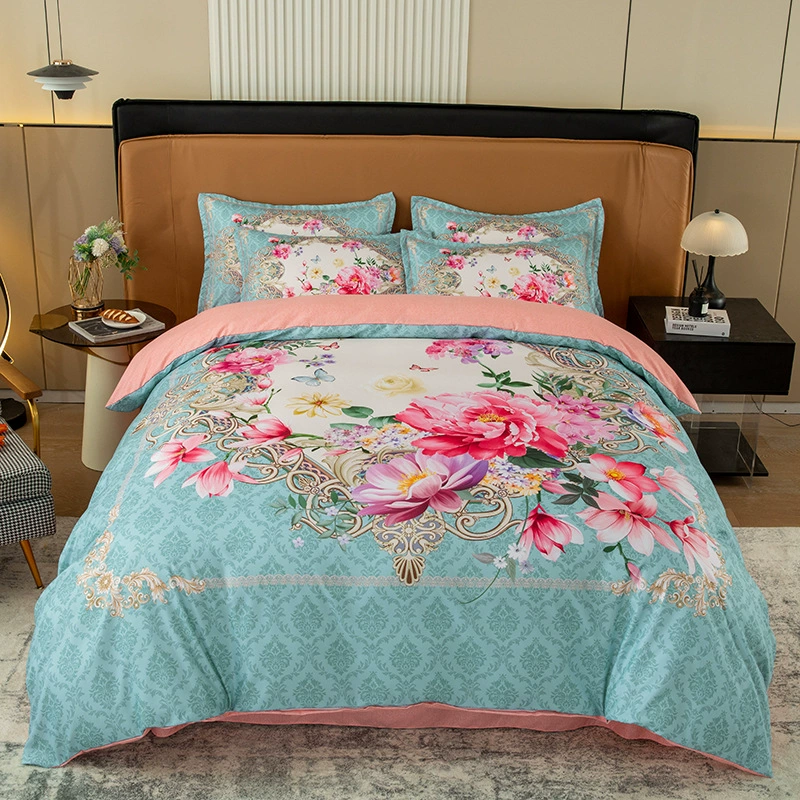 Оптовая продажа платина хлопок цифровой большой набор цветов из четырех частей утолщенные шлифовальные цветы набор подарков из четырех частей