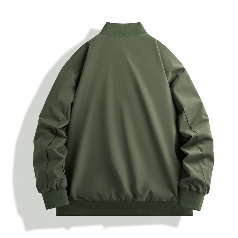 Nueva chaqueta 2024 chaqueta de béisbol de cuello de hombre chaqueta casual chaqueta cardigan suelta de hombre chaqueta transfronteriza