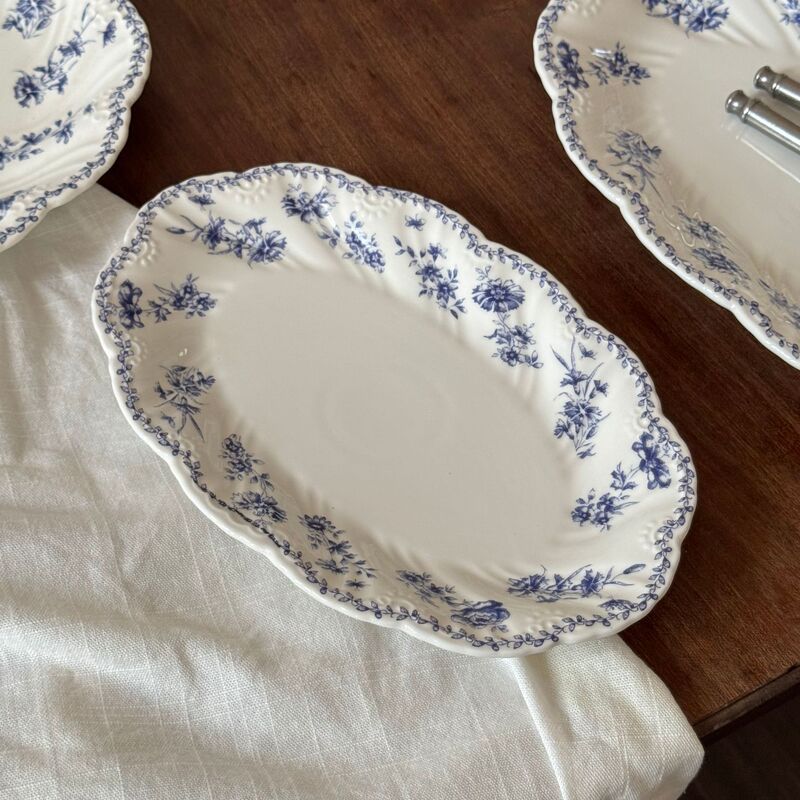 フランス式霧花園陶磁器食器陶磁器皿陶磁器碗コーヒーカップ皿デザート皿レストラン家庭用食事皿|undefined