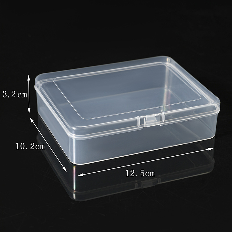 小さな pp 正方形透明 Guka DIY 文具プラスチック包装箱マニキュア漁具収納ボックス電子アクセサリーボックス|undefined