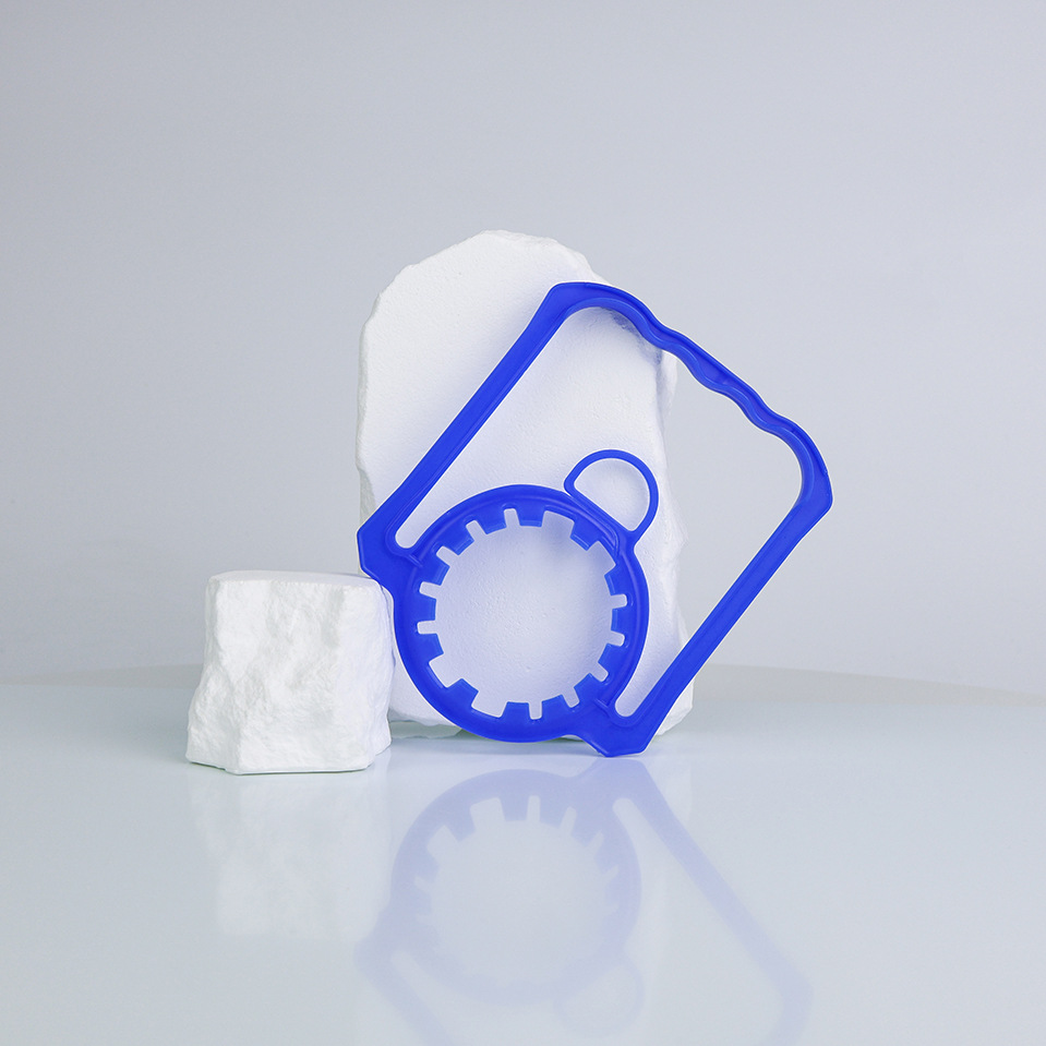 Fábrica de fuente al por mayor 45 / 48 calibre botella de bebidas PE mango botella de agua potable desechable mango mango de plástico