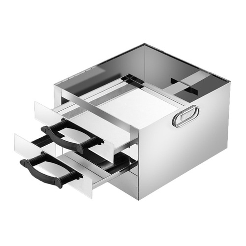 304 stainless steel small household two-layer rice noodle steamer with drawer-style cool skin machine, multi-functional mini steamer