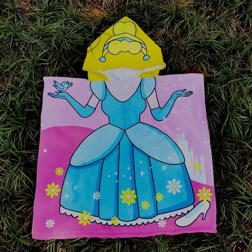 Mermaid Style New Arrival Waterproof Children's Bath Towel Poncho Beach Towel Cape Bath Suit Swimwear Robe Bath Dress