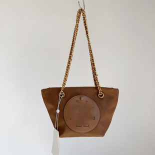 Tb New Chain Bag Hand-Held Shoulder Crossbody Tote Commuter Nylon Leather Engraved Women's Simple Cross-Border Dropshipping