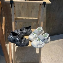 夏季儿童包头凉鞋防踢女童框子鞋2024新款网面透气男童运动凉鞋