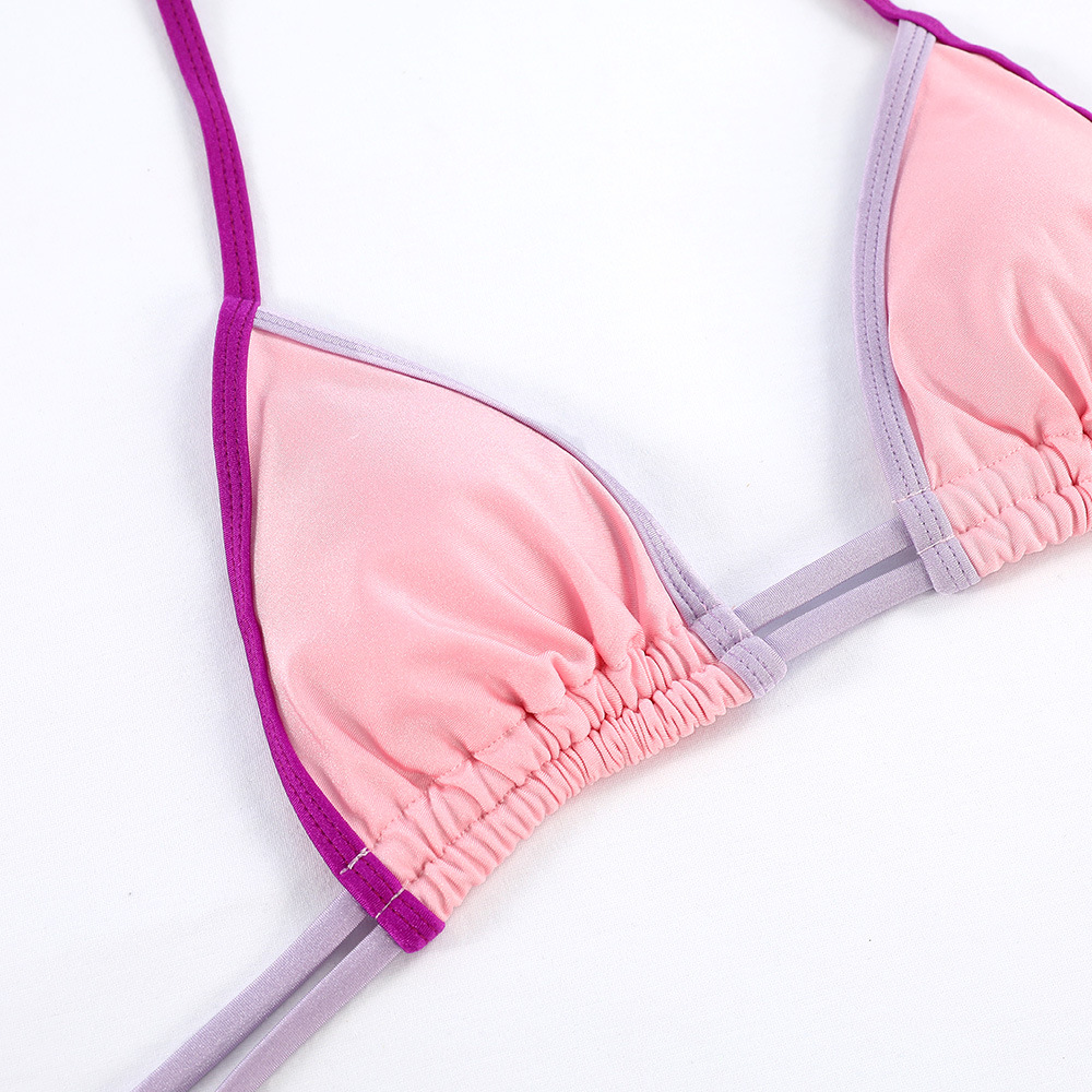 140g Weight Sexy Feel Of Sensation Mid Waist Panties Waist Bikini Panties Style Bralette Bra Category Nylon Fabric Type 2 Pieces Set Quantity Swimming Pool Occasion Multicolor Pattern Women's Gender Women's Multicolor 2 Pieces Set Bikinis Swimwear 22
