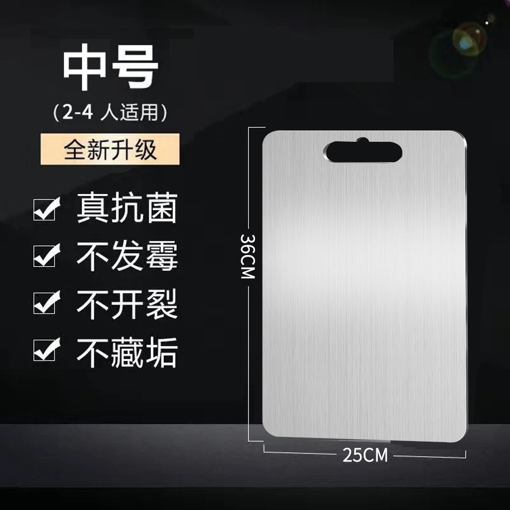 Juego de cuchillos y tabla de cortar de acero inoxidable para el hogar, tabla de cortar de doble cara antibacteriana y antimoho, tabla de cortar enrollable para cocina