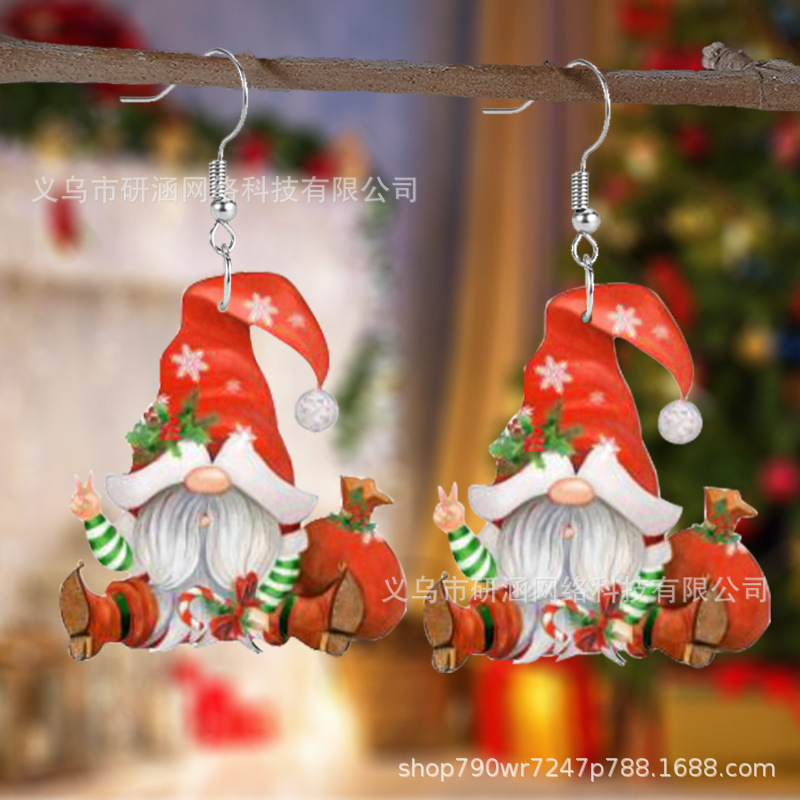 Acrylic cute earrings for St. Valentine's Day