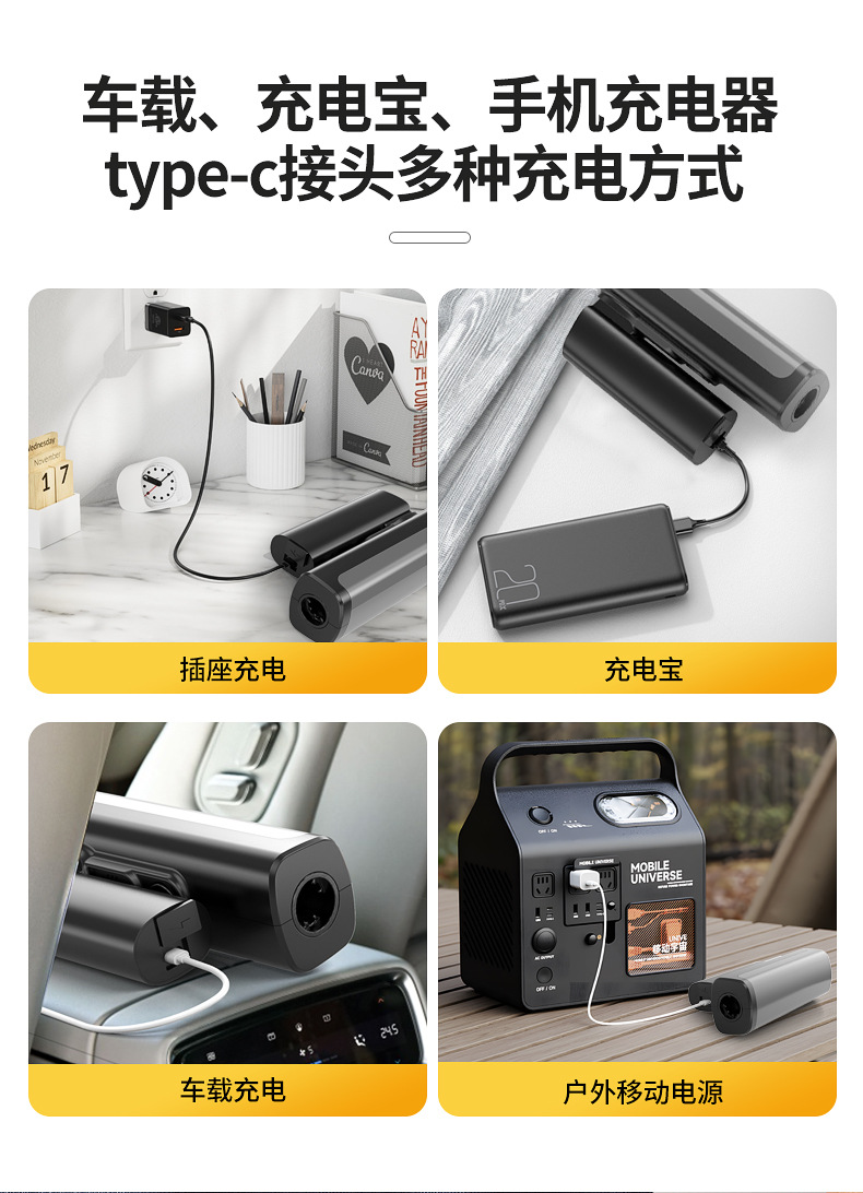 Cross-Border Wireless High-Pressure Car Wash Water Gun, Household Folding High-Power Car Wash Machine, Fully Automatic Lithium Battery Car Wash Gun Wholesale