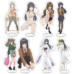 青春豬頭少年不會夢到兔女郎學姐亞克力立牌櫻島麻衣學生桌面擺件