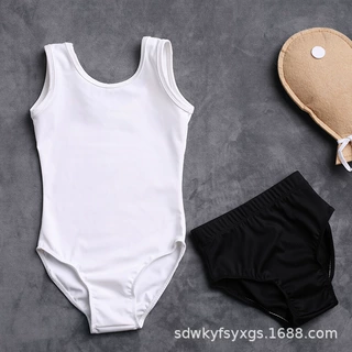 男童女童舞蹈服三角裤宽肩带体服套装芭蕾舞现代舞服夏季锦纶高弹