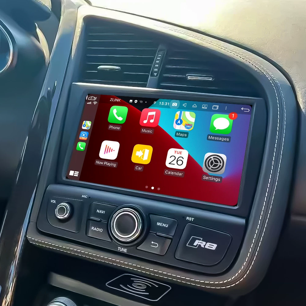 Подходит для нового модифицированного автомобиля Audi R8 с центральным управлением, Интеллектуальная навигация с большим экраном, Панорамное изображение заднего вида, универсальная машина