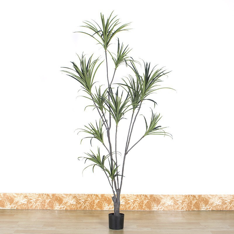 Escenografía de estilo nórdico Simulación de plantas verdes Plantas en macetas Centro comercial Simulación de decoración suave Plantas verdes falsas