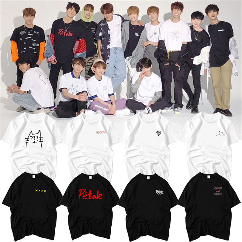 Seventeen third anniversary personal design signature peripheral same style support clothes men's and women's short-sleeved T-shirt
