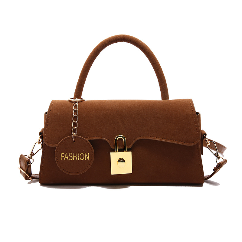 Bolso de mano de bloqueo personalizado para mujeres 2024 otoño nuevo estilo estilo extranjero retro bolso de hombro bolso de estilo literario