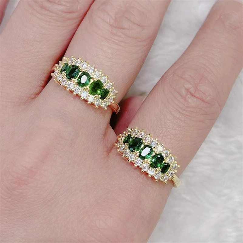 Fashion Crown Copper Rings Zircon Copper Rings