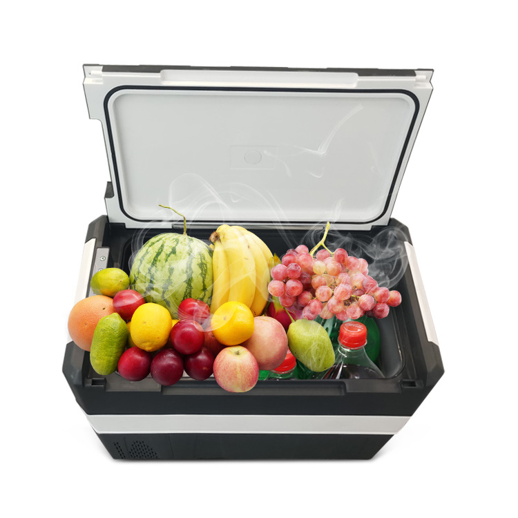 Nuevo 35L/45L acampar al aire libre de gran capacidad pequeño refrigerador del coche hogar de doble uso portátil compresor refrigerador