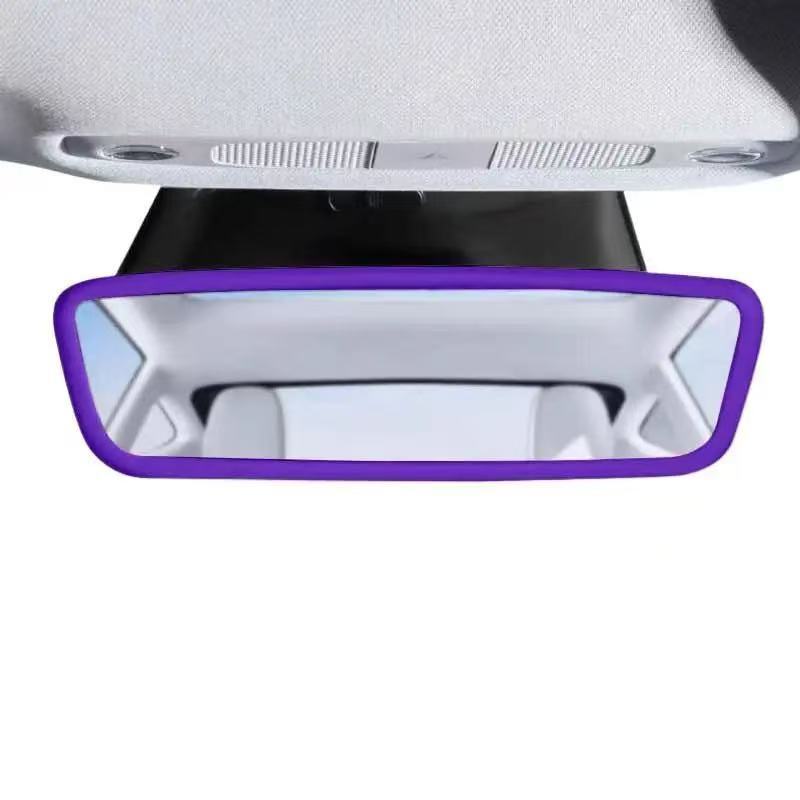 Model 3/Y [Purple] Rearview Mirror Silicone Protective Frame