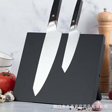 厂家现货创意MDF板磁性刀座厨房刀具收纳强磁吸刀架 支持定印logo