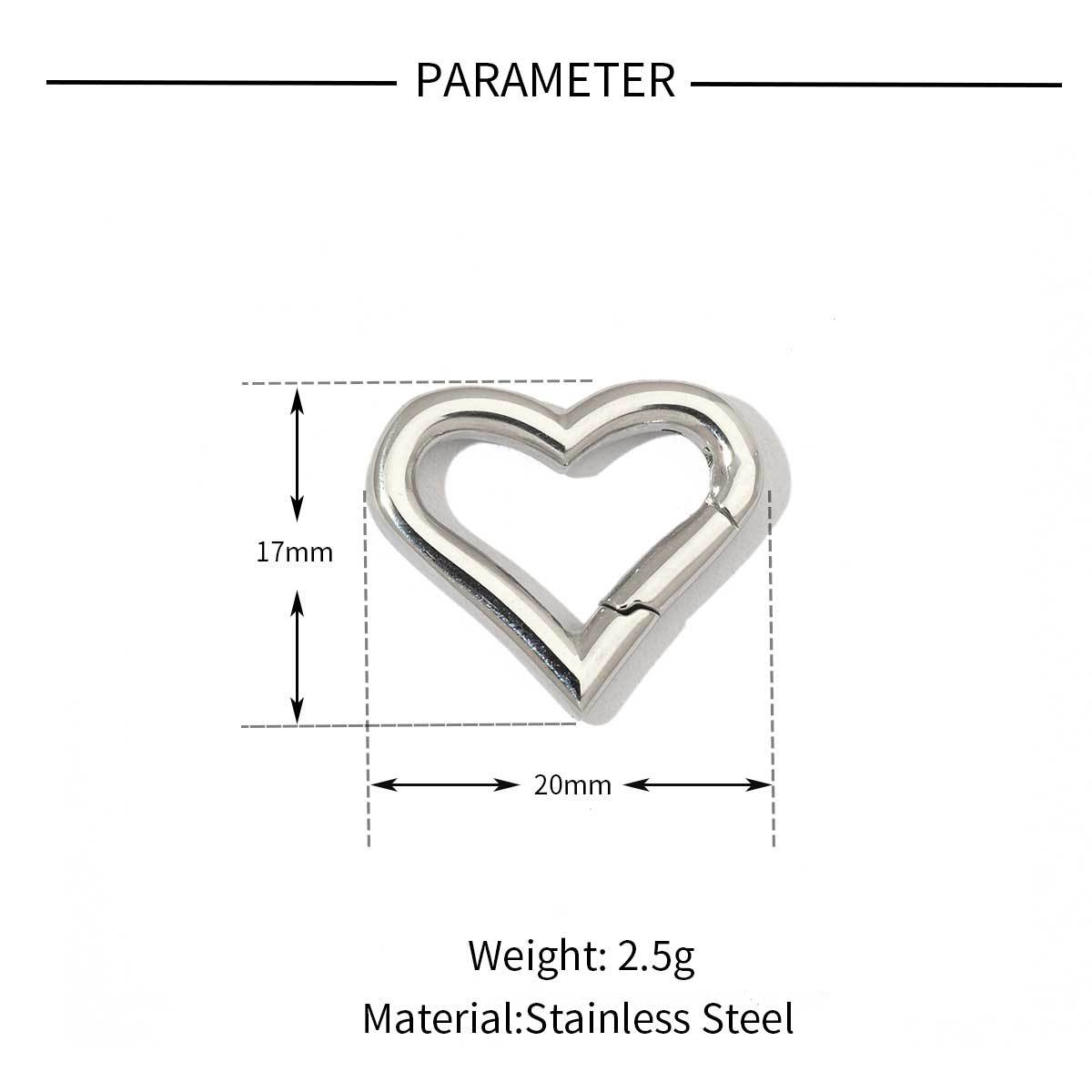 3g Weight Jewelry Buckle Jewelry Making Type 13*22mm, 18*13mm, 30*30MM Jewelry Making Size DIY Jewelry Accessories Classification 3 PCS/Package Quantity Titanium Steel Material Geometric Pattern All Seasons Season Polished Finish Plating Design Casual, Simple Style, Streetwear Style 3 PCS/Package 13*22mm 18*13mm 30*30MM Titanium Steel Geometric Jewelry Buckle 10