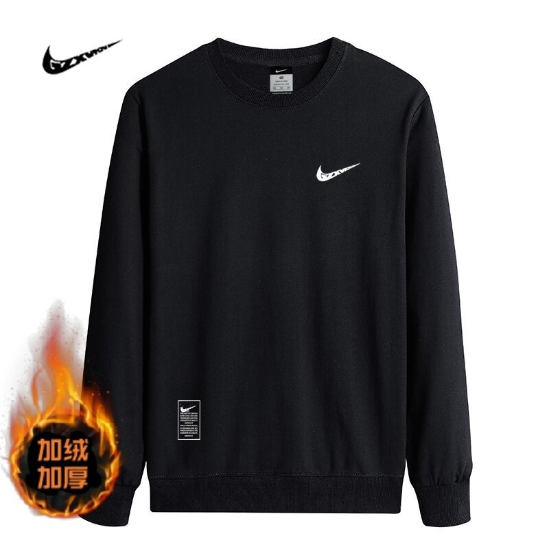 Trendy Brand Sweatshirt for Spring and Autumn, Loose Fit, Versatile, Couple's Casual Sports Long-Sleeve T-Shirt, Fleece-Lined, Warm, Skin-Friendly Base Layer Trendy Brand Sweatshirt for Spring and Autumn, Loose Fit, Versatile, Couple's Casual Sports Long-Sleeve T-Shirt, Fleece-Lined, Warm, Skin-Friendly Base Layer