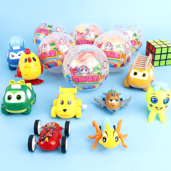New 100mm funny adorable egg coated with color film twist egg twist machine gift machine twist egg ball factory direct supply