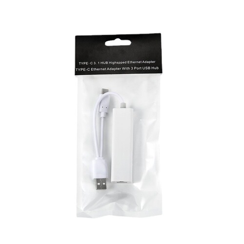 3.1 dual-head network card/3hub C 2.0 HUB network card type-c3.1 to network card+HUBRJ45 100M