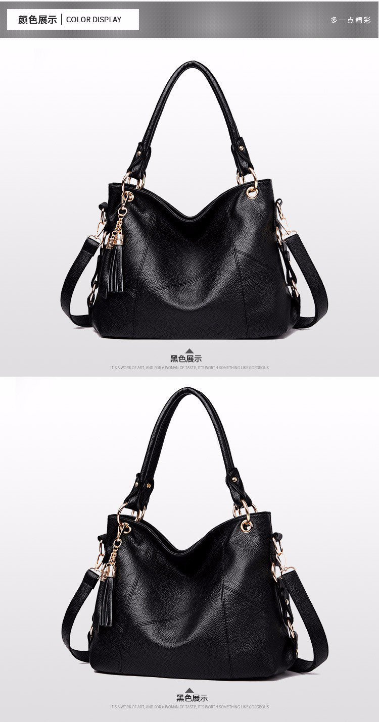 New fringed large-capacity tote women's bag, European and American trend Hobo single-shoulder handbag, cross-border one-piece delivery worldwide undefined