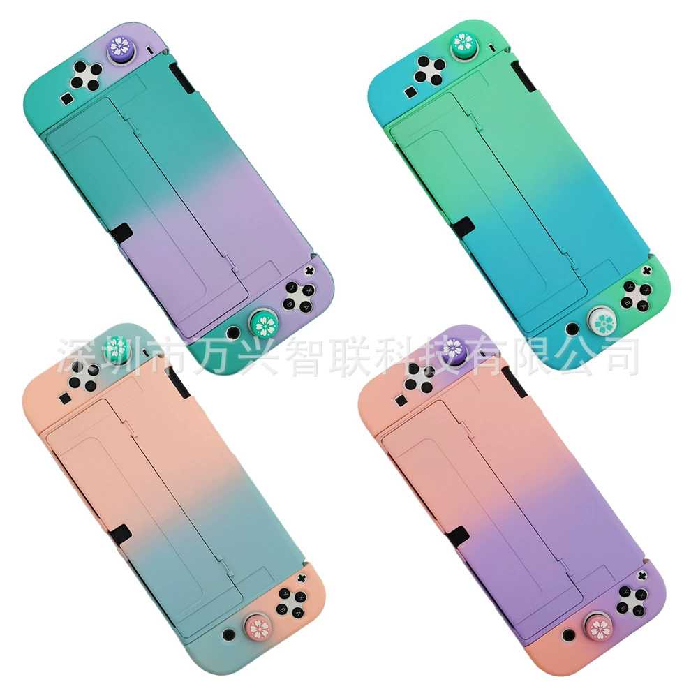 Nintendo Switch OLED градиентный полностью контракт NS OLED скин с сенсорной глюттерной печатью чехол