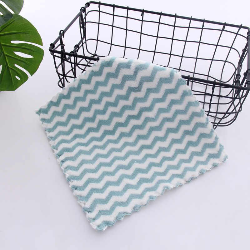 물 패턴 그린 30 사각 타월