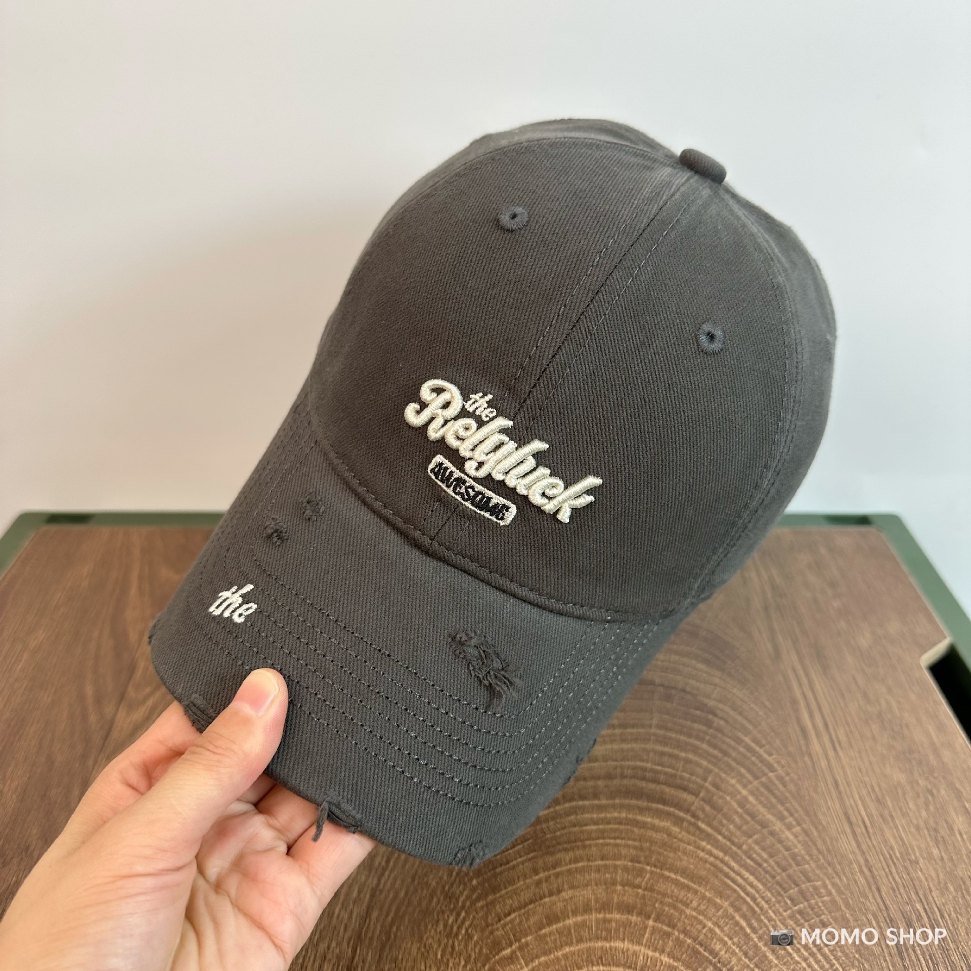 Tide coreana letra bordada agua lavada agujero blando sombrero de béisbol para hombres y mujeres de alta calidad gorra de boca de pato americana muestra cara pequeña