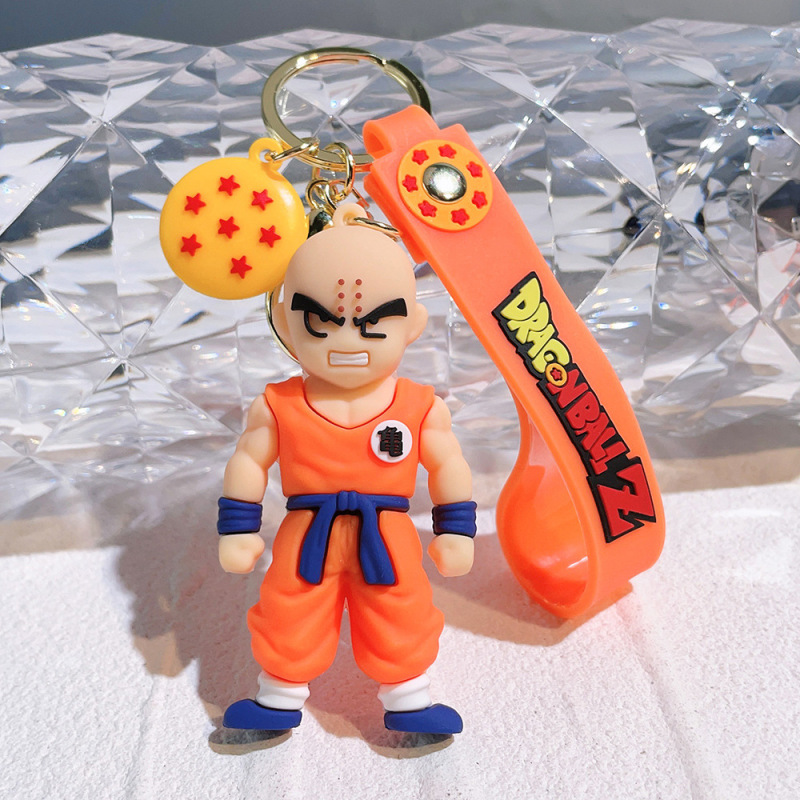 2024新しいドラゴンボールのキーホルダーのストラップのアニメの自動車のカバンは子供のプレゼントの漫画の孫悟空を飾ります。|undefined