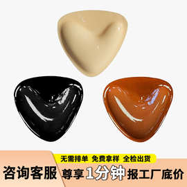 跨境热销双面刷胶布棉三角形隐形透气小胸增大加厚无痕一片式胸垫