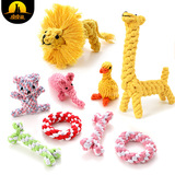 Хлопковая веревка для собаки игрушка оптовая форма животного пирога