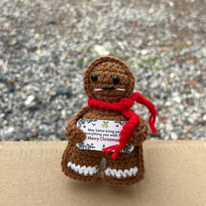 国境を越えたクリスマスに人形を編んで毛糸を編んでヘラジカの積極的なマフラージャガイモを作って雪だるまを編む|undefined