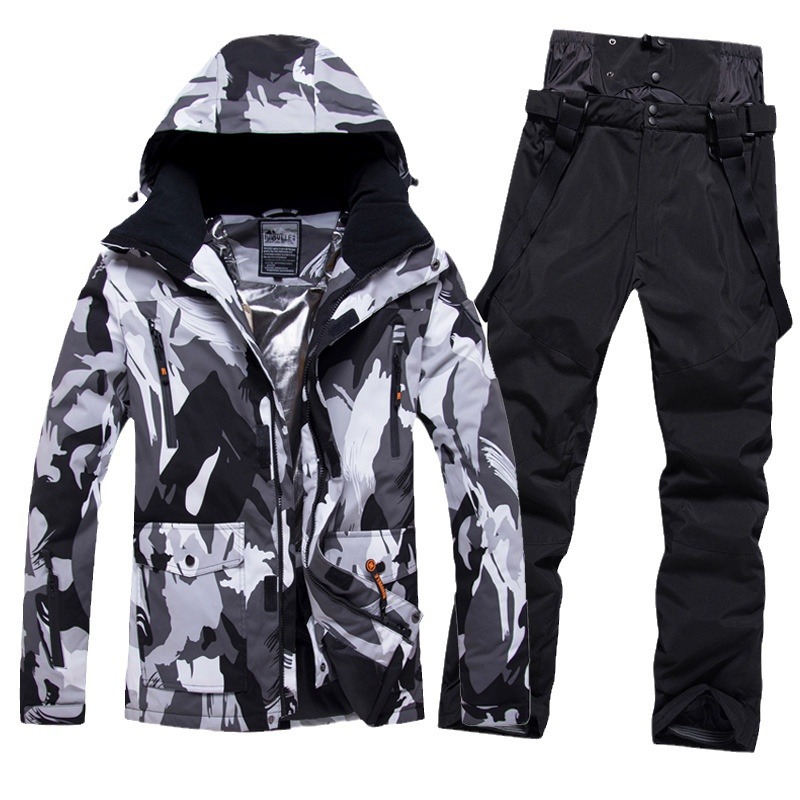 Herren Skianzüge, wasserdicht und atmungsaktiv, Snowboard- und Doubleboard-Skianzüge, warme Winterskiausrüstung_voghion.com