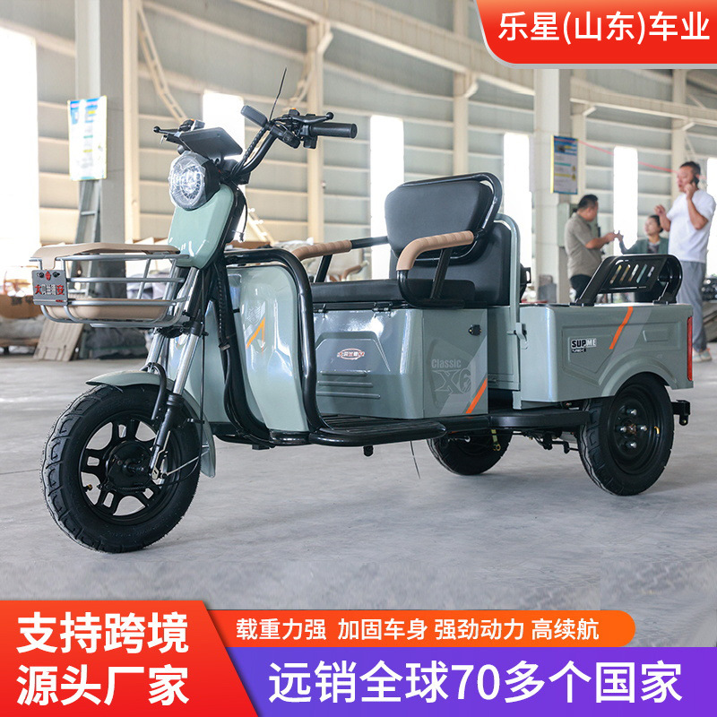 Small Electric Three-Wheeler with Comfortable Ride, No Bumpy Ride, Super Power, Strong Climbing Ability and No Slipping Electric Three-Wheeler