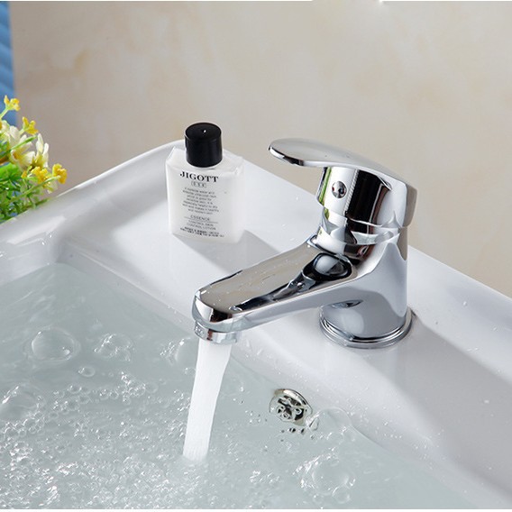 Grifo de Lavabo para Baño de Cobre, de Agua Fría, Galvanizado