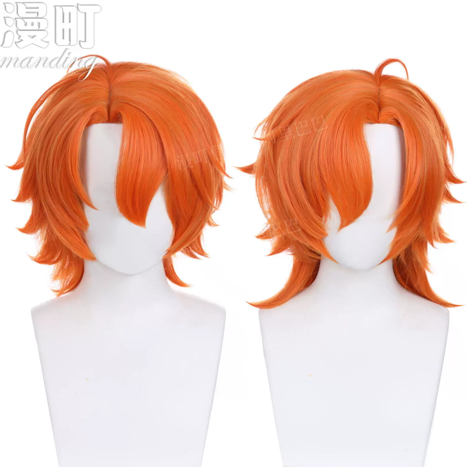 漫町 疯狂动物城2 狐尼克cos假发 头皮顶 二版可选 混橘色