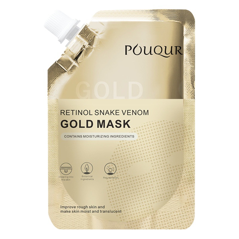 Cross-border Retinol Snake Venom Peptide Face Gold Tear Mask Hydrating Moisturizing Mask Foreign Trade Wholesale