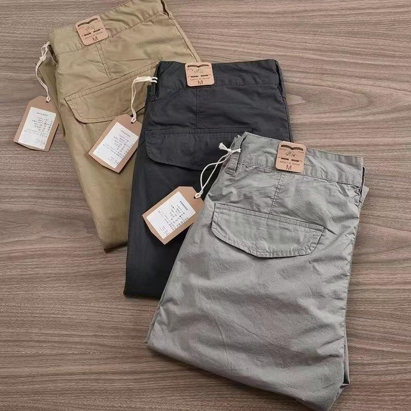 Foreign Trade Work Pants 2023 Simple Commuter Casual Men's Trousers Work Wear-resistant Loose Straight Outdoor Work Pants