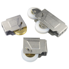 90 series aluminum alloy window track old-style colored aluminum door and window wheels bathroom glass door stainless steel copper core anti-rust roller