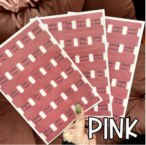 2024 Transfronterizo Prayer Bible Tabs Diseño cruzado Biblia Índice Etiqueta engomada