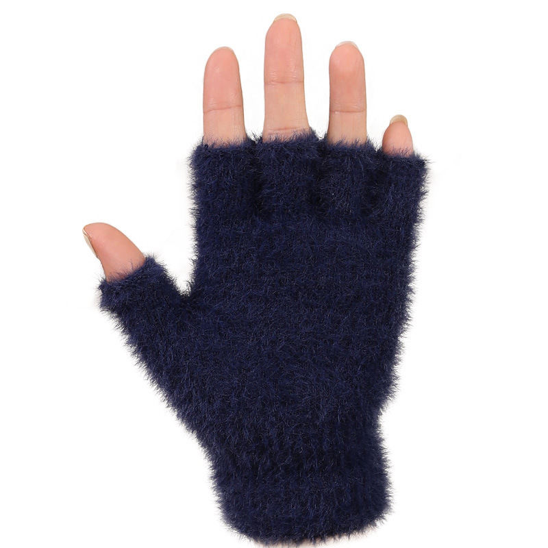 2022 Otoño e Invierno nuevos hombres y mujeres guantes calientes imitación Cachemira dedo Oficina escritura piel-amigable joven estudiante guantes moda