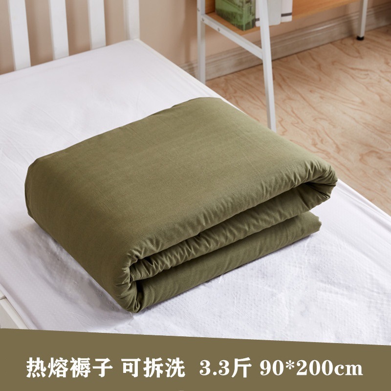 ユニット用白い敷物01軍緑色マットレス綿敷物ユニット標準防湿綿敷物寮用シングル敷物消防隊用青色マットレス|undefined