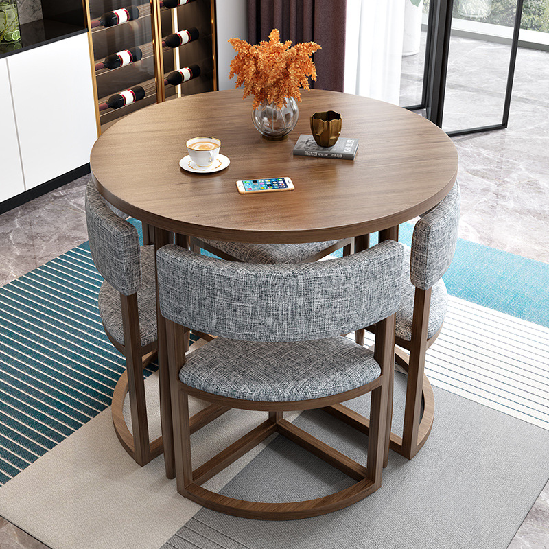 Simple Dining Table, Small Apartment, Home Balcony, Leisure Table and Chairs, Shop Reception, Leisure Reception, Storage Table and Chair Set