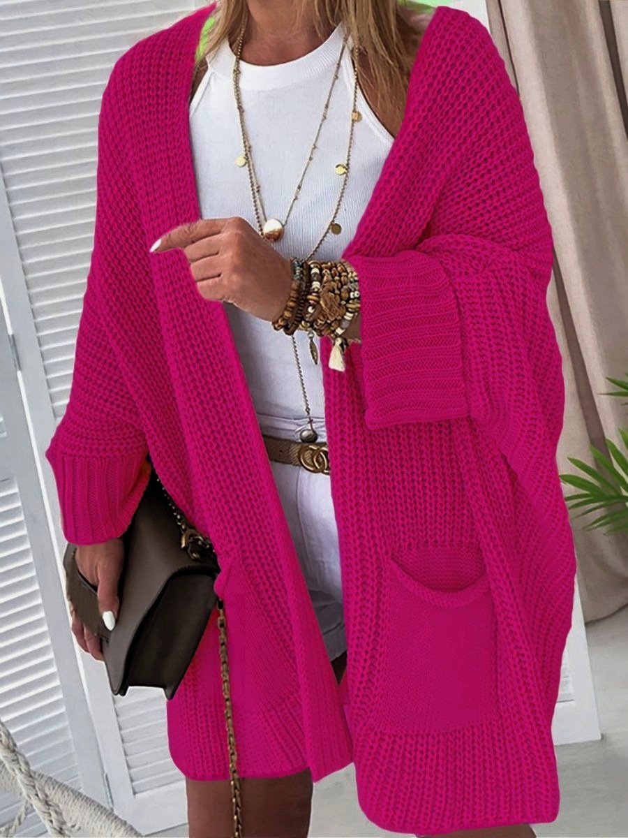 V Neck Neckline Wholesale Women's Basic Classic Style Solid Color Long Sleeve Sweaters & Cardigans