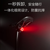 【新品】自行车智能刹车灯尾灯座管一体typeC山地车公路夜骑尾灯